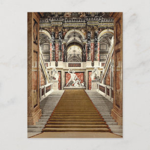 Das Museum für Kunst, die Treppe, Wien, Österreich Postkarte