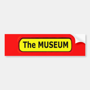 Das MUSEUM-Logo des MUSEUM Zazzle Autoaufkleber