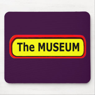 Das MUSEUM-Logo des MUSEUM Zazzle Mousepad