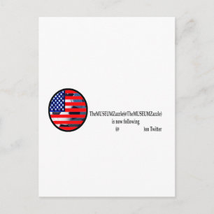 Das MUSEUM Zazzle 2 auf Tweeter The MUSEUM Zazzle Postkarte