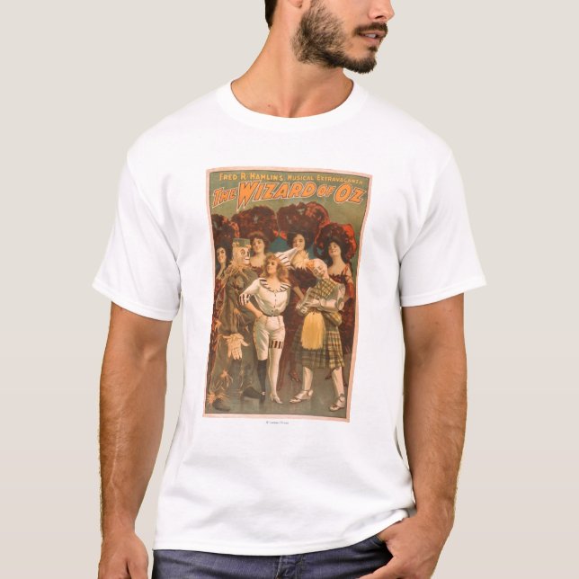 "Das musikalisches Theater-Plakat #1 Zauberers von T-Shirt (Vorderseite)