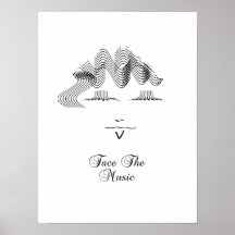 Das Musikposter drucken