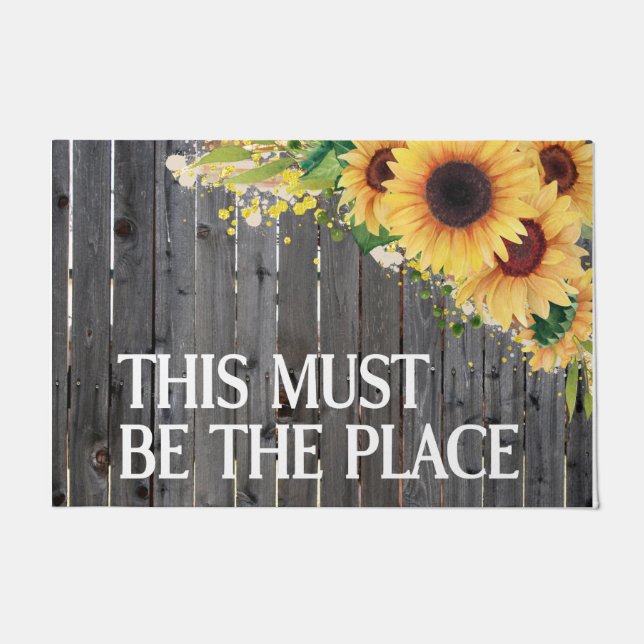 Das muss der Ort sein Fußmatte (Vorderseite)