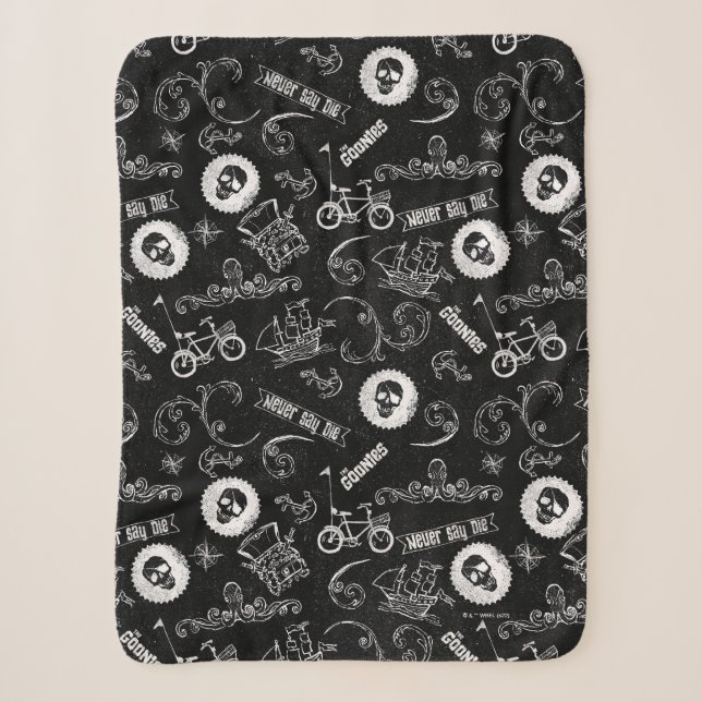 Das Muster der Goonies-Symbole Sherpadecke (Vorderseite)