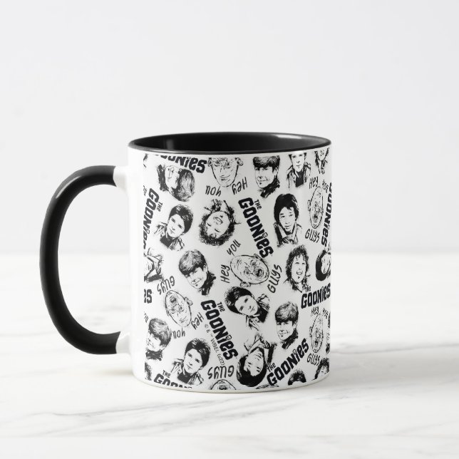 Das Muster der Goonies-Zeichen Tasse (Links)