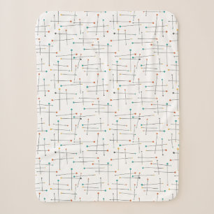Das Muster der Linien des mittleren Jahrhunderts Sherpadecke