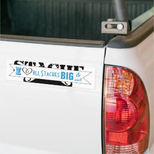 Das Muster der Stache Mustache Autoaufkleber