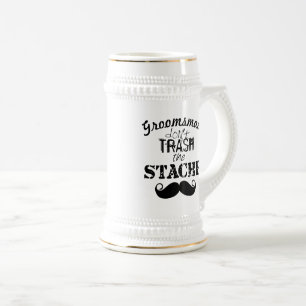 Das Muster der Stache Mustache Bierglas