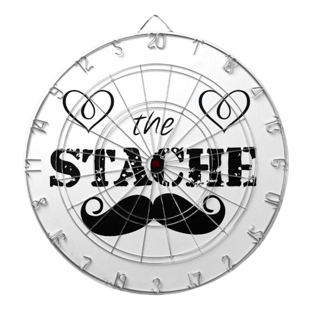 Das Muster der Stache Mustache Dartscheibe (vorne)