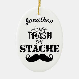 Das Muster der Stache Mustache Keramik Ornament