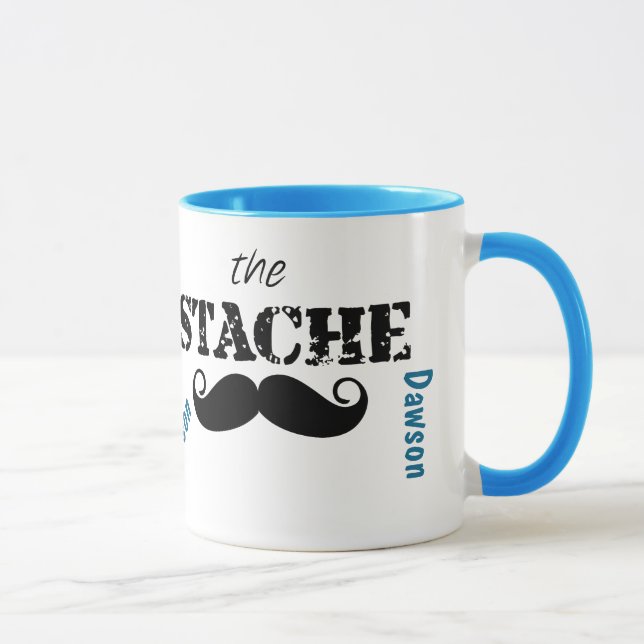 Das Muster der Stache Mustache Tasse (Rechts)