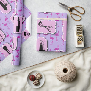 Das Muster für cosmetische Logos Geschenkpapier