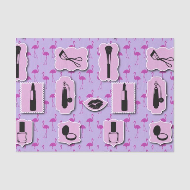 Das Muster für cosmetische Logos Seidenpapier (Vorderseite)