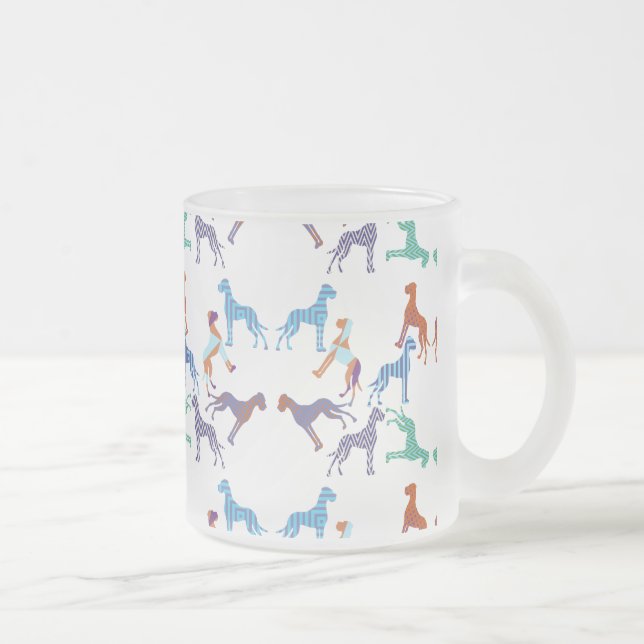 Das Muster Great Dane Muster Mattglastasse (Rechts)