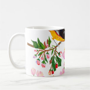 Das Muster ist bei Vögeln und Blume. Es ist wahnsi Kaffeetasse