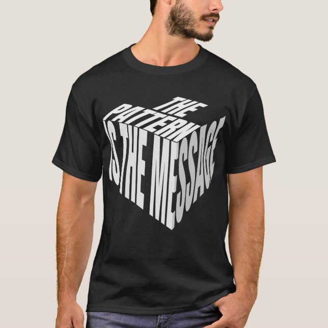 Das Muster ist die Botschaft | Thinker Design T-Shirt (Vorderseite)