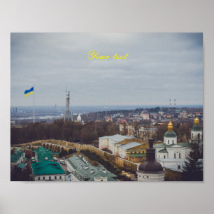 Das Mutterland-Denkmal in Kiew Poster