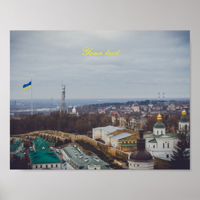 Das Mutterland-Denkmal in Kiew Poster (Vorne)