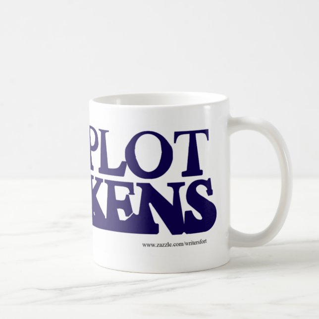 Das Mysterium der Plot Thickens Fun Plot Kaffeetasse (Rechts)