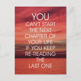 Das nächste Kapitel Lebensquote Postkarte