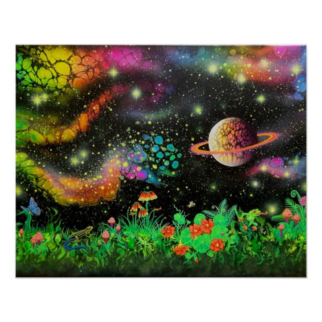 Das Nachtgartenposter Poster (Vorderseite)