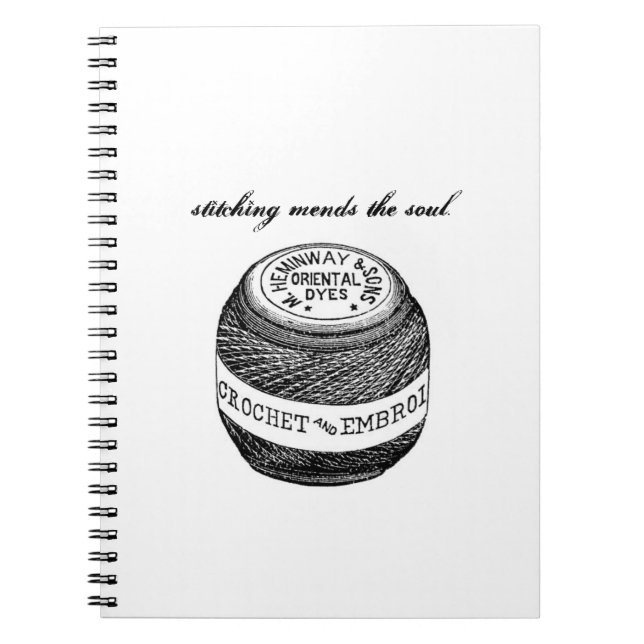 "Das Nähen bessert" Notizbuch von Notforgotten Notizblock (Vorderseite)