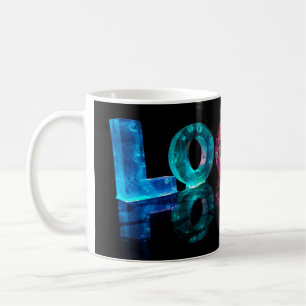 Das Namenslogan in 3D beleuchtet (Fotografie) Kaffeetasse