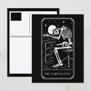 Das Narkoleptische Tarotkarten-Narkolepsie-Bewusst Feiertagspostkarte
