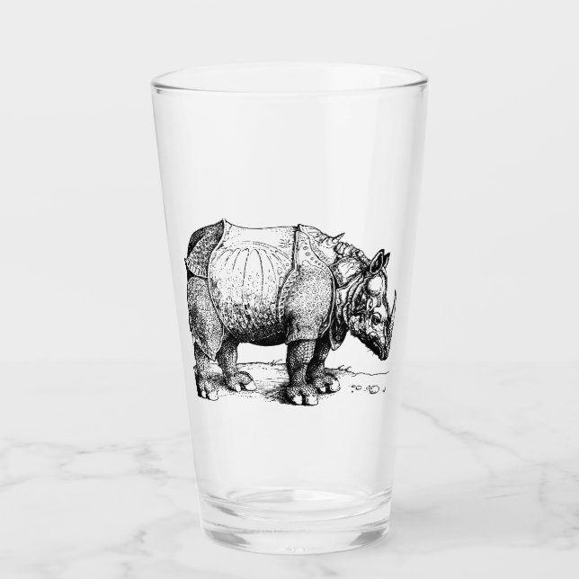 Das Nashorn Glas (Vorderseite)