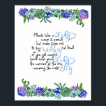 Das Necklace Game Sukkulturelles Brautparty Poster<br><div class="desc">Beginnen Sie Ihr Party mit The Necklace Game Succulent Theme. Lassen Sie alle Ihre Gäste auf dem Weg ins Party eine Halskette bekommen. Wenn jemand Hochzeit sagen hört,  sammle alle Ketten dieses Gastes. Der Gewinner hat am Ende die meisten Ketten.</div>