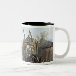 Das Nehmen der Bastille, am 14. Juli 1789 Zweifarbige Tasse