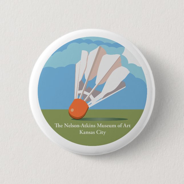 Das Nelson-Atkins Museum of Art Shuttlecock Button (Vorderseite)