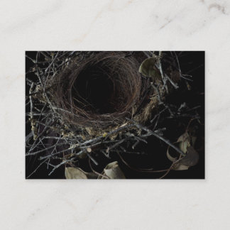 Das Nest-Visitenkarte der Vögel Visitenkarte