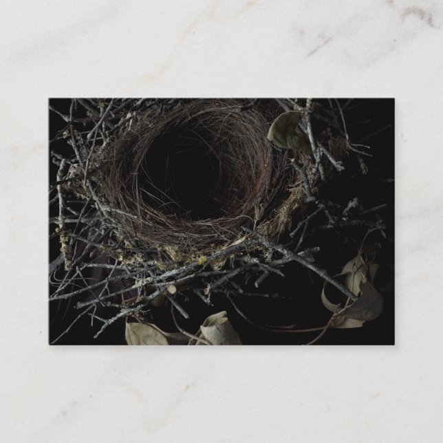 Das Nest-Visitenkarte der Vögel Visitenkarte (Vorderseite)