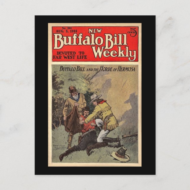 Das neue Buffalo Bill Weekly No. 204 1916 Postkarte (Vorderseite)