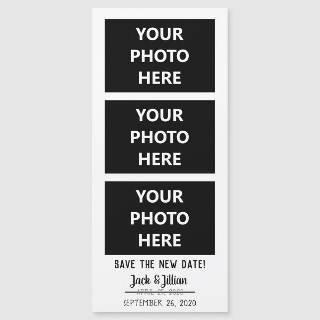 Das neue Datum Hochzeit verschieben Sie das Datum Magnetkarte (Vorderseite)