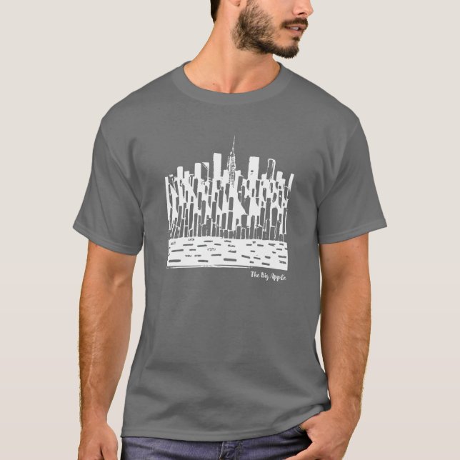 Das neue Design des Big Apple auf großen Shirts (Vorderseite)