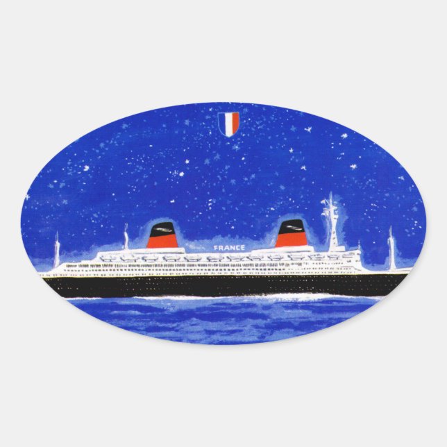 Das neue Frankreich Ovaler Aufkleber (Vorderseite)