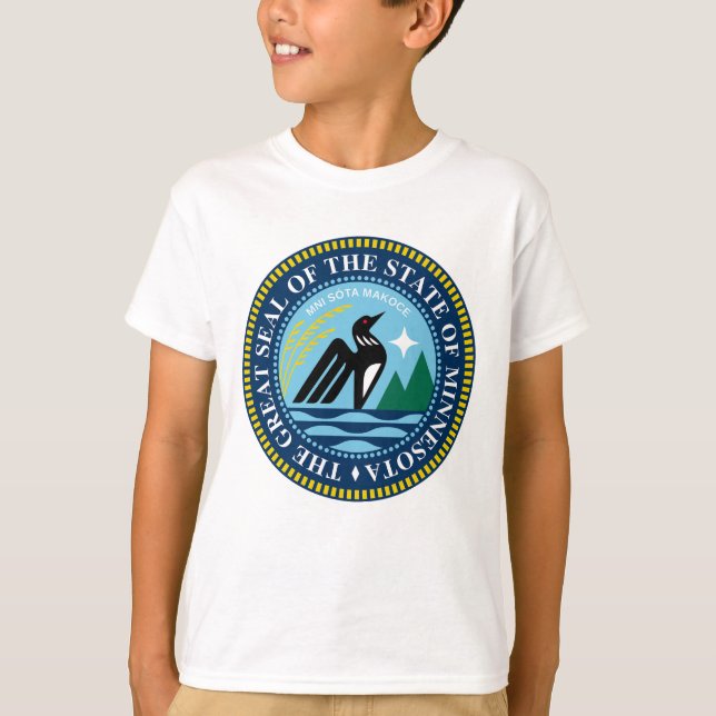 Das neue große Siegel des Staat von Minnesota T-Shirt (Vorderseite)