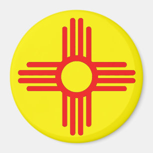 Das neue mexikanische Zia-Sun-Symbol Magnet