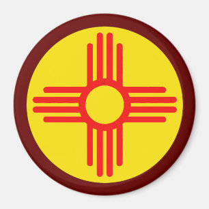 Das neue mexikanische Zia-Sun-Symbol Magnet