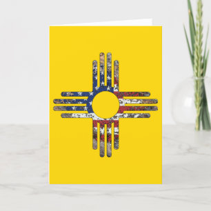 Das neue mexikanische Zia Sun Symbol Talking Canyo Karte