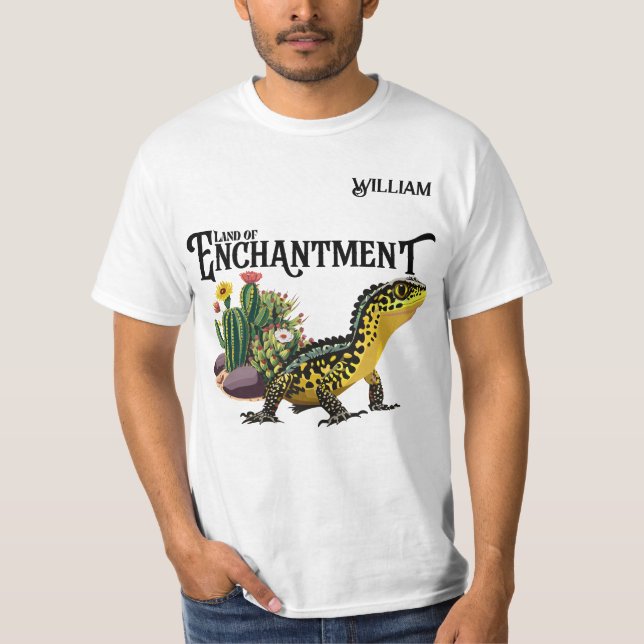 Das neue Mexiko, Land der Verzauberung, anpassbare T-Shirt (Vorderseite)