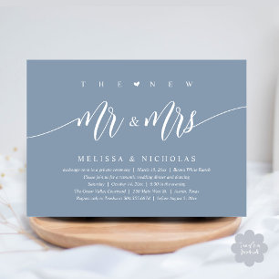 Das neue Mr. and Mrs., Modern Wedding Dinner Party Einladung