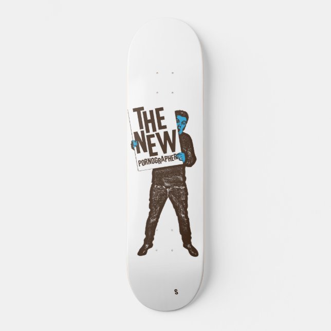Das neue Pornograf-Zeichen Skateboard (Vorderseite)