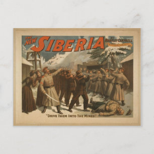 Das neue Sibirien, 'Treibt sie in die Minen!' Postkarte
