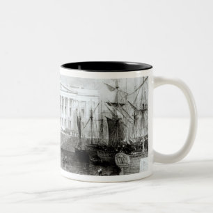 Das neue Zollamt, Liverpool, c.1830 Zweifarbige Tasse