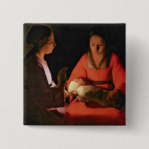 Das neugeborene Kind, späte 1640s Button