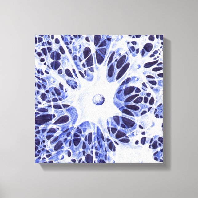 Das neuronale Netzwerk Leinwanddruck (Vorderseite)