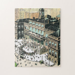 Das New Yorker Rathaus mit dem Jigsaw Puzzle